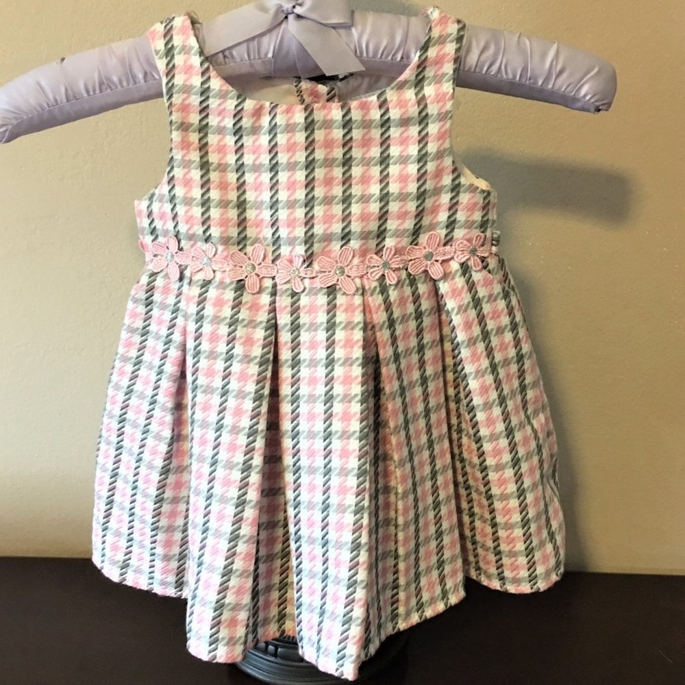 SWEET HEART ROSE Pink Plaid Dress | 12M